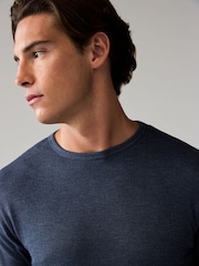 Navy Blue Thermal Long Sleeve Top 2 Pack - Image 5 of 8