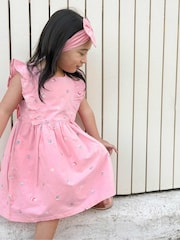 Purebaby Broderie Dress & Headband Set - 圖片 2/6