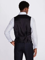 MOSS Navy Regular Twill Suit Waistcoat - Image 2 of 3