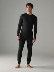 Черный - Thermogen Long Sleeve Top and Leggings Set - Изображение 1 из 9