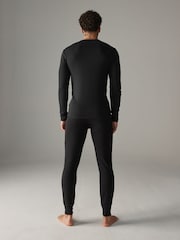 Черный - Thermogen Long Sleeve Top and Leggings Set - Изображение 2 из 9