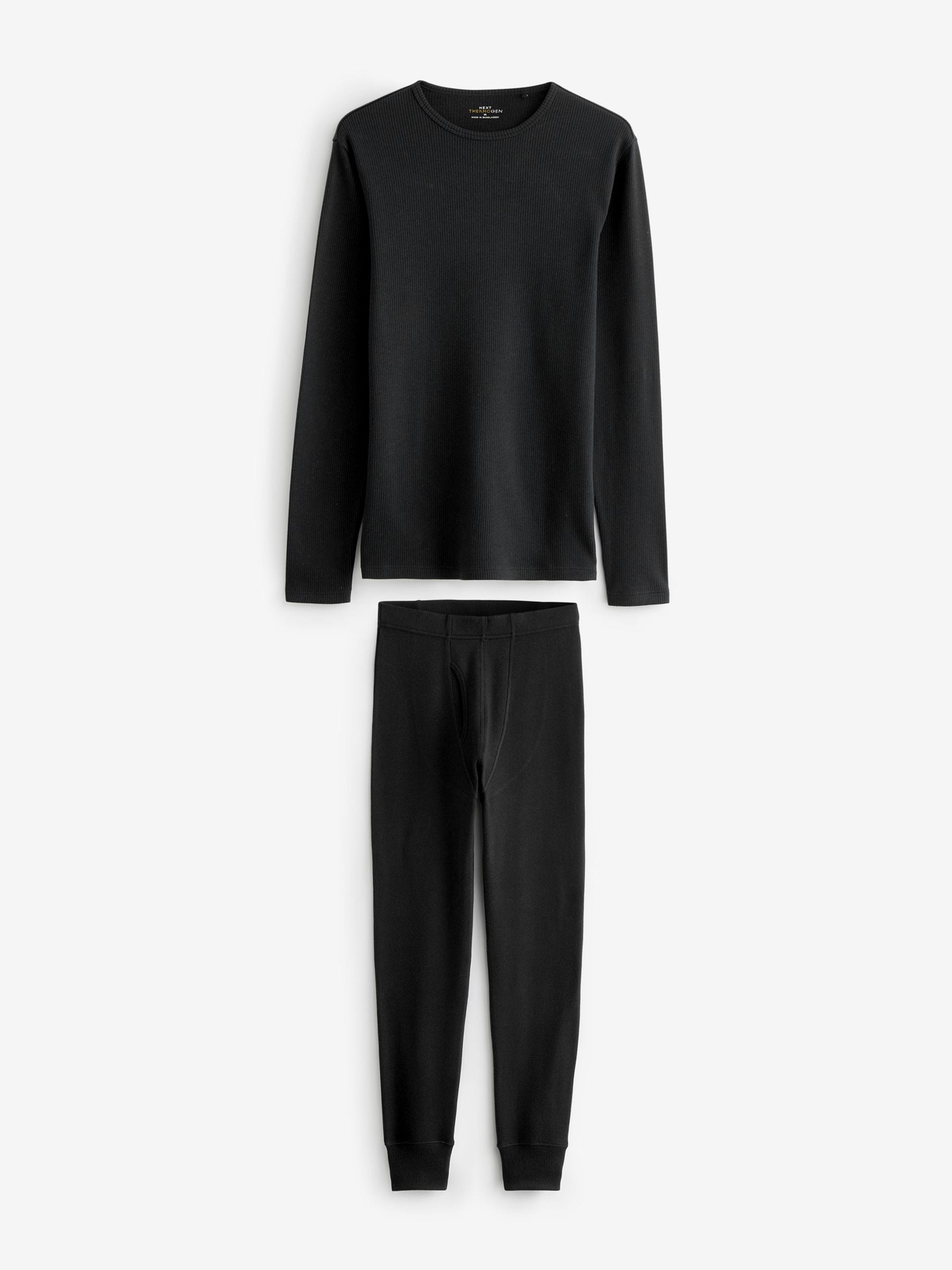 Buy Black Thermogen Long Sleeve Top and Leggings Set from Next Romania
