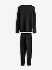 Черный - Thermogen Long Sleeve Top and Leggings Set - Изображение 5 из 9