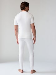 White Long Sleeve Thermal Top and Leggings Set - Image 2 of 8