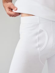 White Long Sleeve Thermal Top and Leggings Set - Image 4 of 8