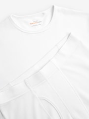 White Long Sleeve Thermal Top and Leggings Set - Image 7 of 8