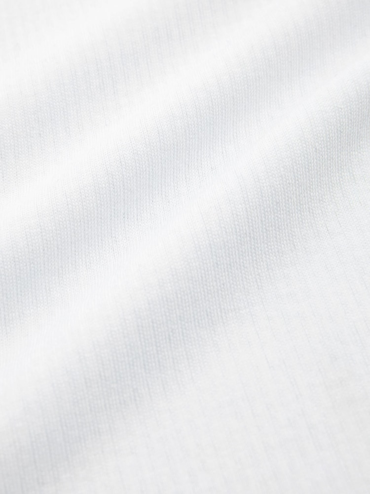 White Long Sleeve Thermal Top and Leggings Set - Image 8 of 8