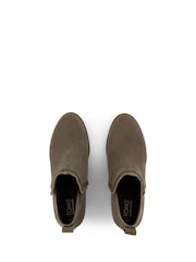 TOMS Green Kaia Wedge Boots in Canteen Suede - Image 4 of 4
