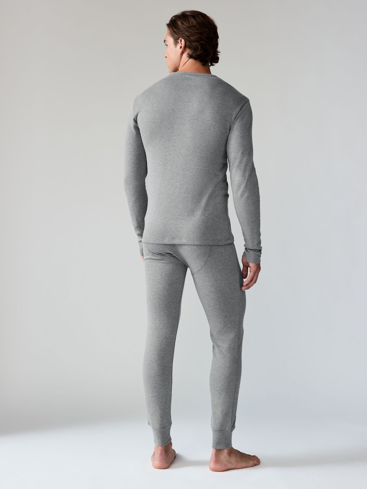 Charcoal Grey Long Sleeve Thermal Top and Leggings Set - Image 2 of 9