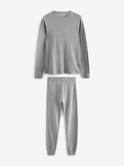 Charcoal Grey Long Sleeve Thermal Top and Leggings Set - Image 5 of 9