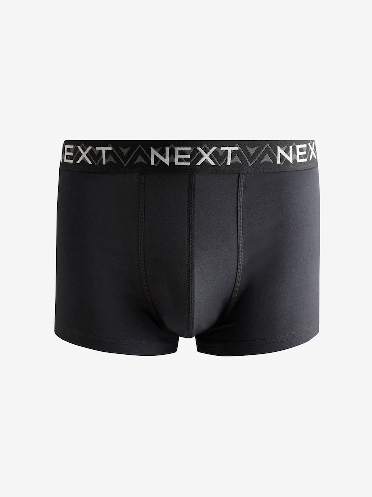 Neutral/Black Pattern Hipsters Boxers 4 Pack - Image 3 of 7