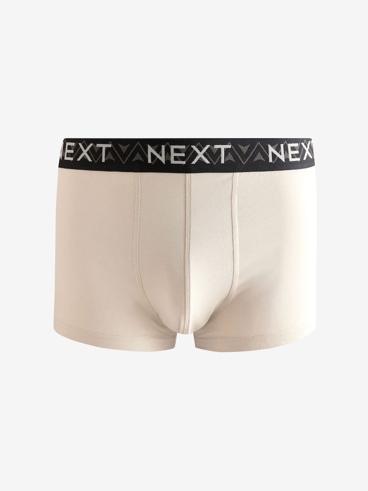 Neutral/Black Pattern Hipsters Boxers 4 Pack - Image 5 of 7