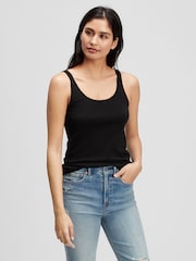 Gap Black Favourite Scoop Neck Vest - Image 1 of 1