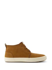 Toms Carlo Mid Terrain Brown Trainers In Water Resistant Walnut Leather - Image 1 of 5