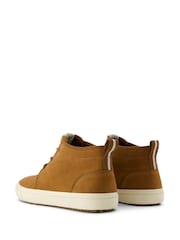 Toms Carlo Mid Terrain Brown Trainers In Water Resistant Walnut Leather - Image 2 of 5