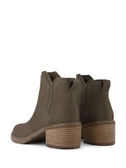 TOMS Hailey Black Boots in Water Resistant Leather - Image 3 of 5