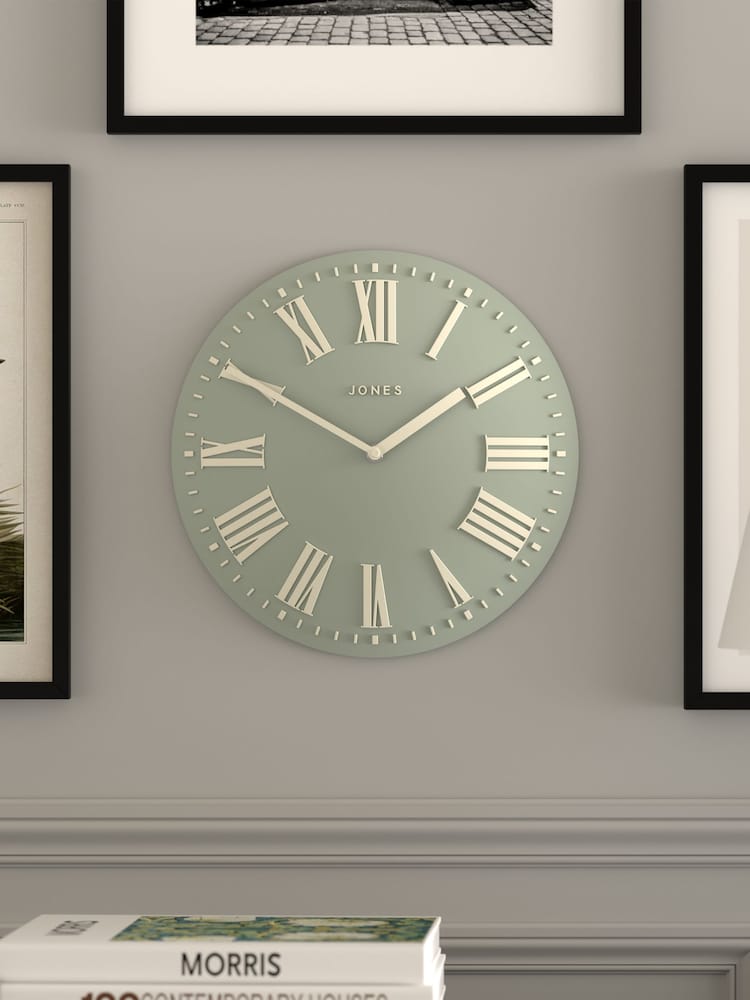 Jones Clocks Sage Green Strand Wall Clock - Image 1 of 4