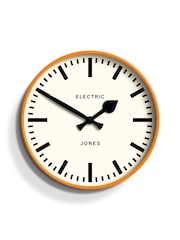 Jones Clocks Fizzy Orange Railway Wall Clock - Image 2 of 4