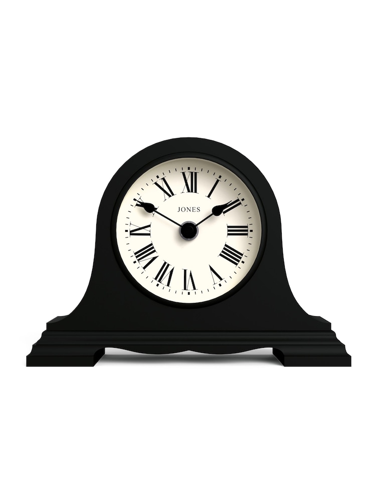Jones Clocks Black Speakeasy Roman Numeral Mantel Clock - Image 2 of 4