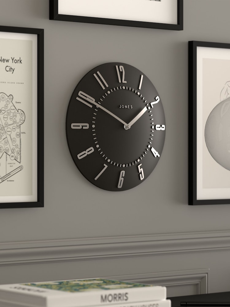 Jones Clocks Blizzard Grey Juke Wall Clock - Image 4 of 4