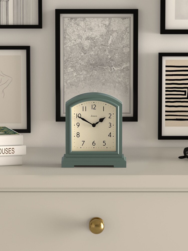Jones Clocks Asparagus Green Tavern Mantel Clock - Image 1 of 4