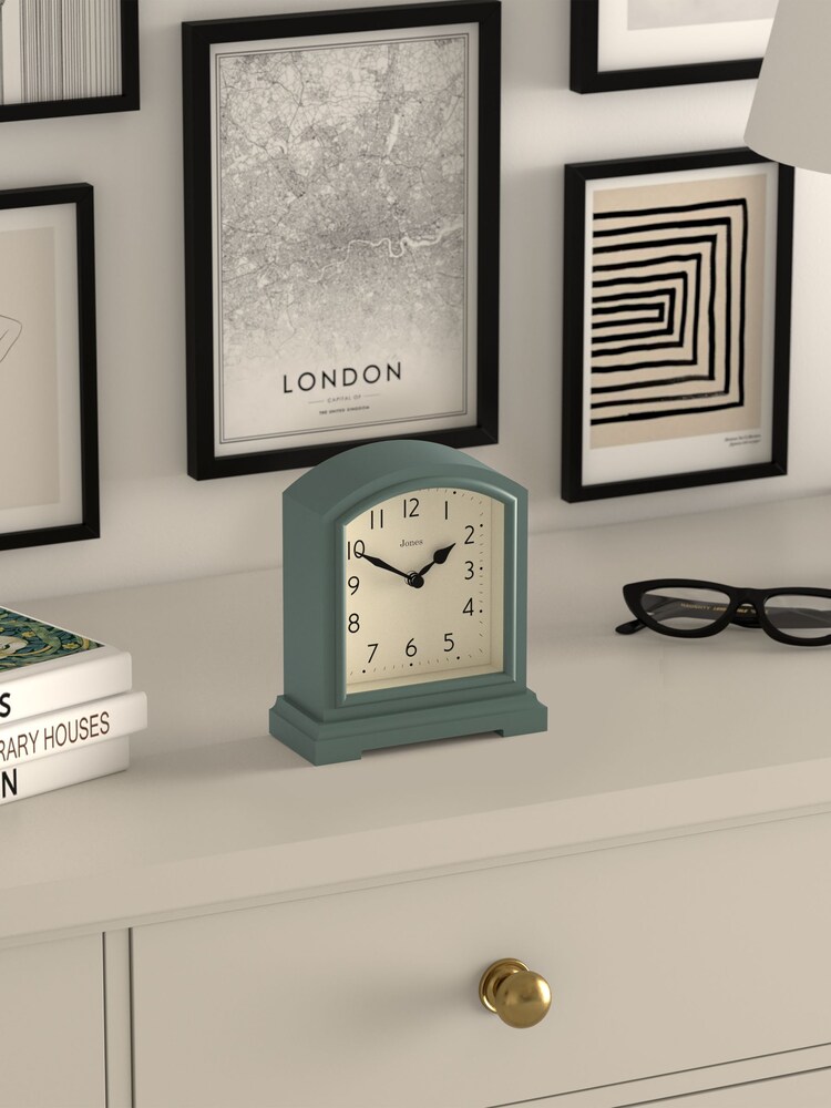 Jones Clocks Asparagus Green Tavern Mantel Clock - Image 4 of 4