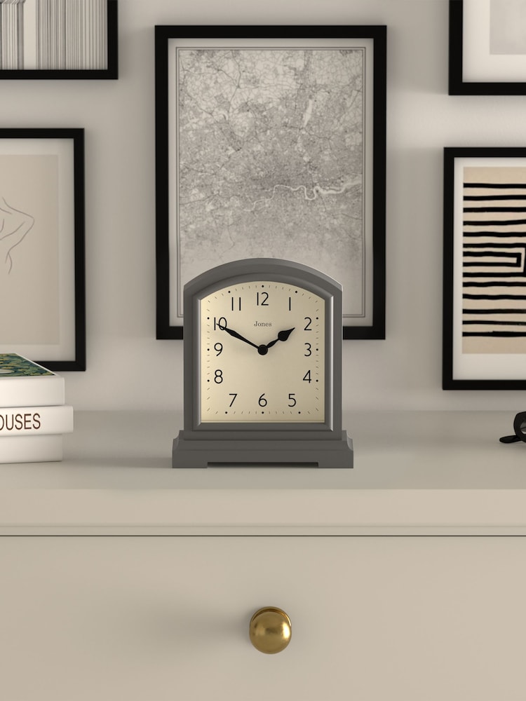 Jones Clocks Blizzard Grey Tavern Mantel Clock - Image 1 of 4