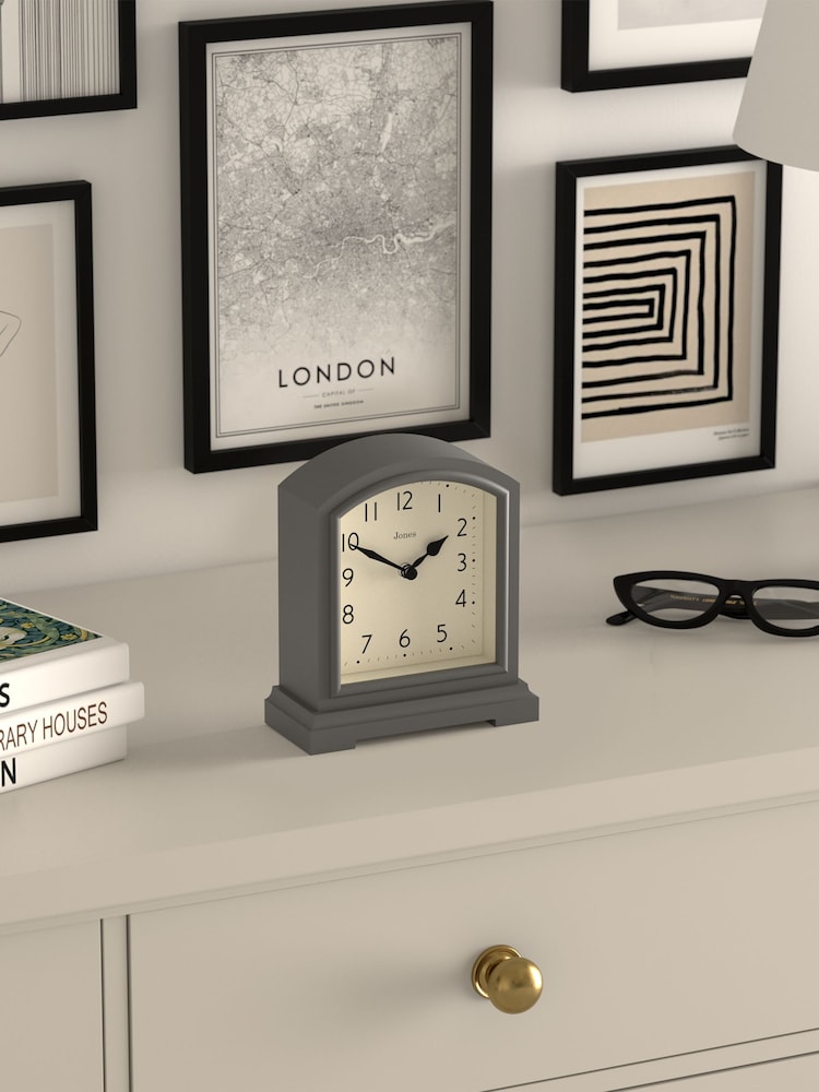 Jones Clocks Blizzard Grey Tavern Mantel Clock - Image 4 of 4