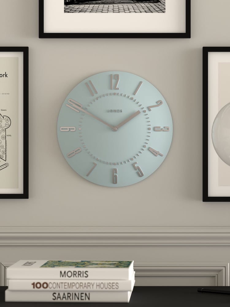 Jones Clocks Clear Blue Juke Wall Clock - Image 1 of 4