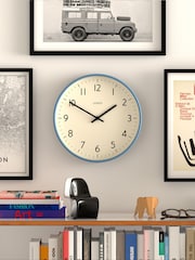 Jones Clocks Mid Blue Jam Wall Clock - Image 1 of 4