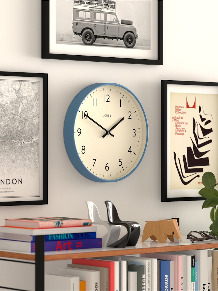 Jones Clocks Mid Blue Jam Wall Clock - Image 4 of 4
