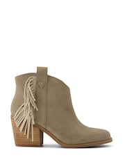 Botas estilo western TOMS Natural Constance en ante color duna - Imagen 1 de 5