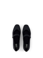 TOMS Bianca Mary Jane Black Flats in Metallic Suede - Image 3 of 5