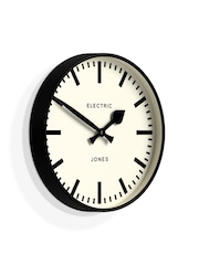Jones Clocks Black Railway Wall Clock - Image 3 of 4