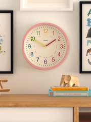 Jones Clocks Marshmellow Pink Kids Wall Clock - Image 1 of 4