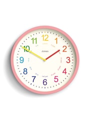 Jones Clocks Marshmellow Pink Kids Wall Clock - Image 2 of 4