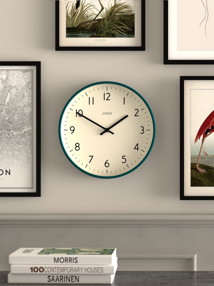 Jones Clocks Eden Green Jam Wall Clock - Image 1 of 4