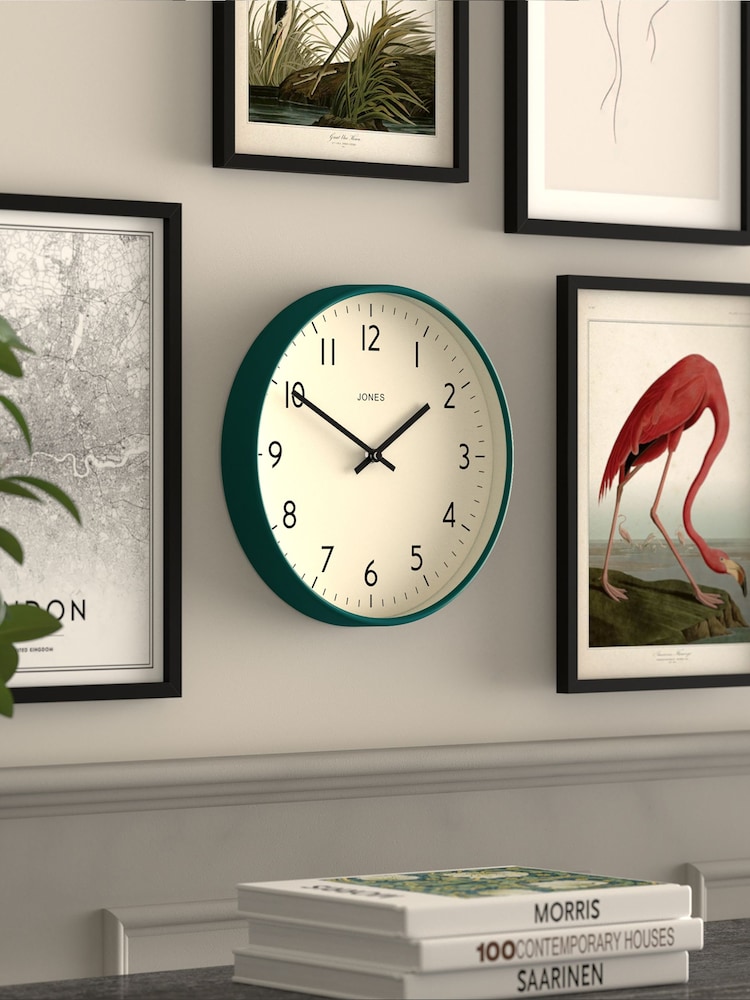 Jones Clocks Eden Green Jam Wall Clock - Image 4 of 4
