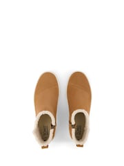 TOMS Verona Mid Brown Trainers in Sugar in with Faux Fur - Image 4 of 5