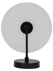 Libra Interiors White/Black Barkway Marble LED Table Lamp - Image 3 of 6