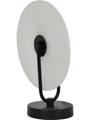 Libra Interiors White/Black Barkway Marble LED Table Lamp - Image 4 of 6