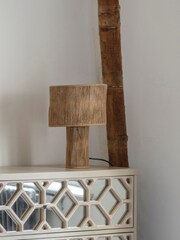 Libra Interiors Metal Gold/Jute Natural Natrang Mini Table Lamp with Shade - Image 1 of 4