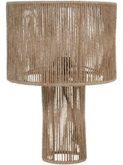 Libra Interiors Metal Gold/Jute Natural Natrang Mini Table Lamp with Shade - Image 2 of 4