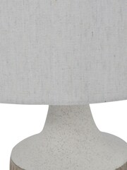 Libra Interiors Brown Porcelain Reeds Lamp with Shade - Image 6 of 6