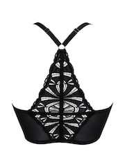 Pour Moi Black New Romance Front Fastening Bralette - Image 4 of 4