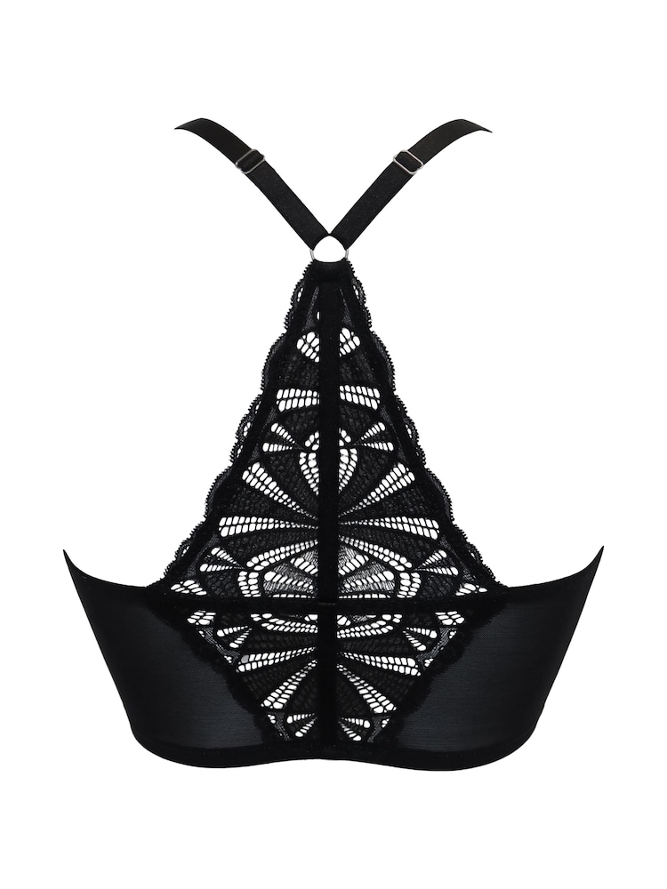 Pour Moi Black New Romance Front Fastening Bralette - Image 4 of 4
