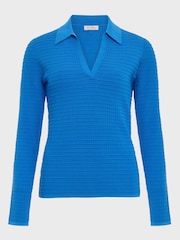 Hobbs Blue Tamara Polo Jumper - Image 4 of 4