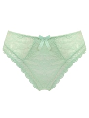 Pour Moi Green High Leg Rebel Deep Briefs - Image 3 of 4