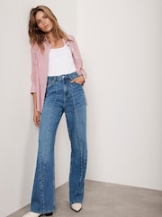 Mint Velvet Blue Seam Detail Jeans - Image 2 of 9
