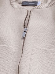 Mint Velvet Cream Bomber Jacket - Image 8 of 8